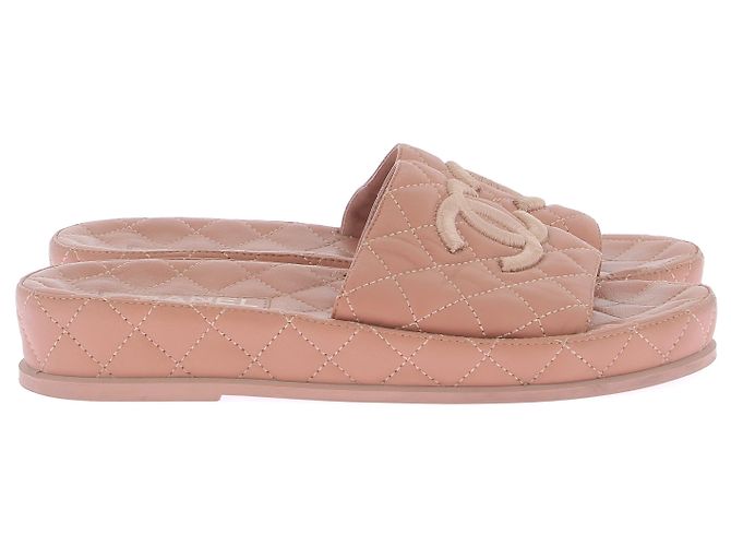 Mule e zoccoli Chanel T.EU 38 Pelle Beige - vista 2