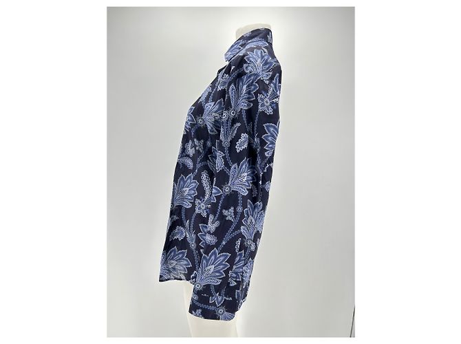 Etro tops T.IT 40 Algodón Azul - vista 4