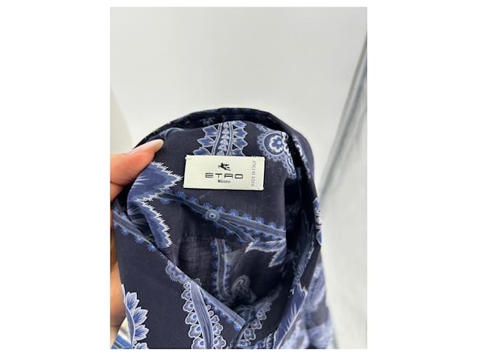 Etro tops T.IT 40 Algodón Azul - vista 5