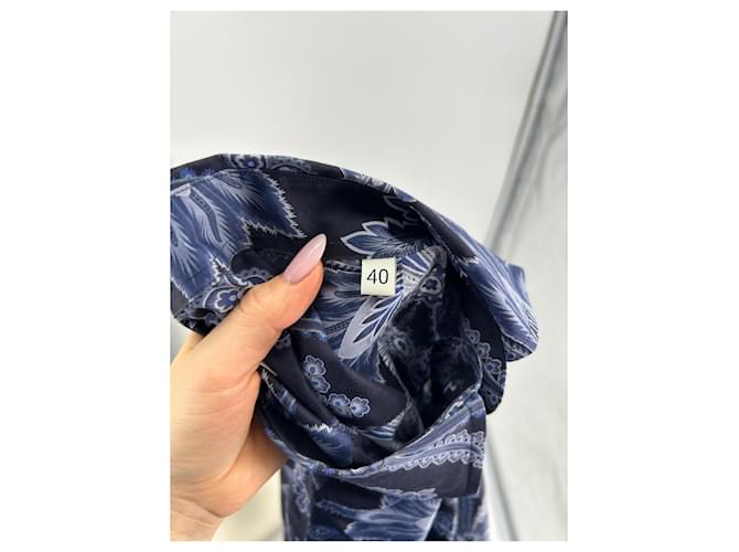 Etro tops T.IT 40 Algodón Azul - vista 6