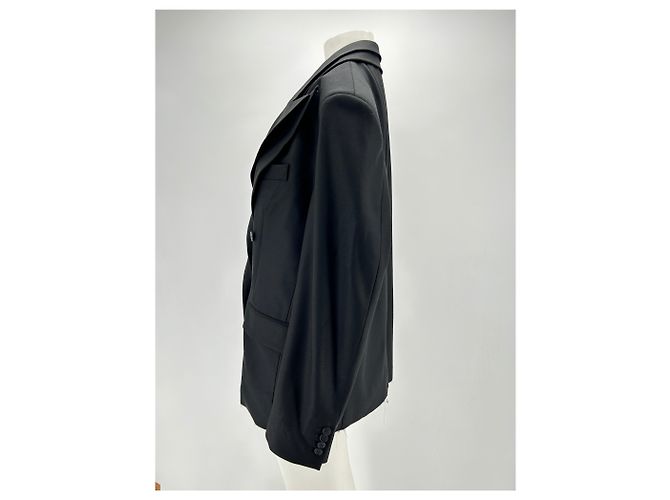 Autre Marque Non Signé / Unsigned jackets T.International M Wool Black - view 4