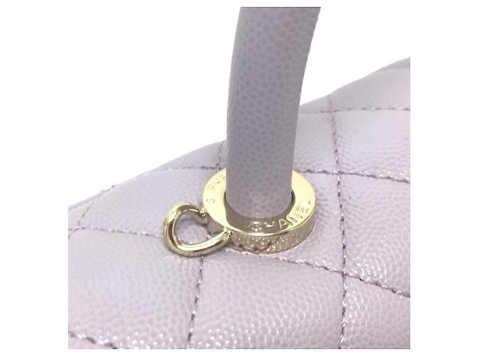 Borsa Chanel A92990 Matelassé Coco Handle Porpora - vista 11