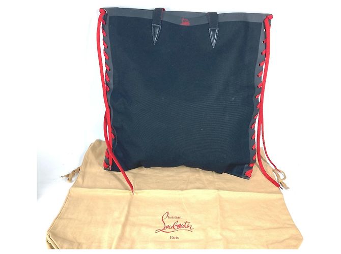 Borsa tote CABALACE di Christian Louboutin Nero Rosso - vista 2