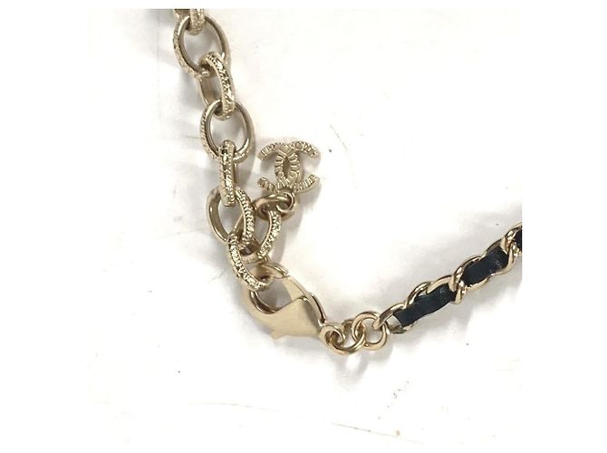 Collana choker con strass Chanel Nero D'oro - vista 9