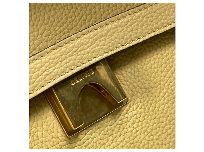 Céline Borsa a spalla in pelle gialla Celine Giallo - vista 11