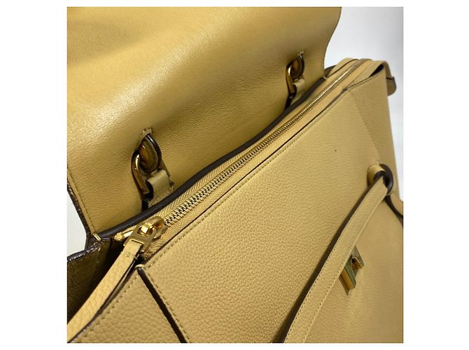Céline Borsa a spalla in pelle gialla Celine Giallo - vista 13