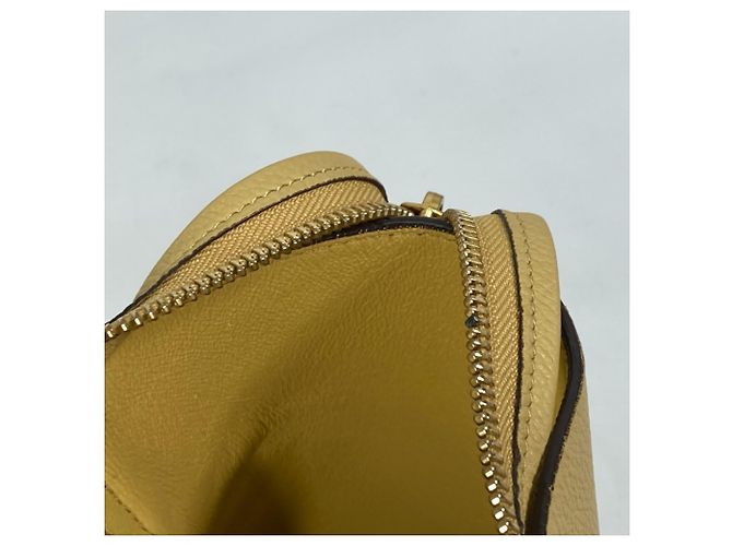 Céline Borsa a spalla in pelle gialla Celine Giallo - vista 16