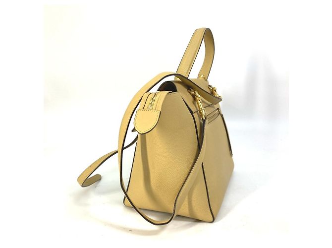 Céline Borsa a spalla in pelle gialla Celine Giallo - vista 3