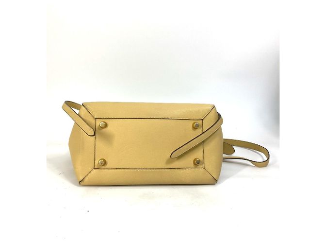 Céline Borsa a spalla in pelle gialla Celine Giallo - vista 4