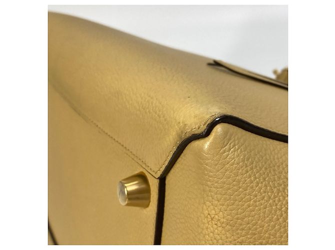 Céline Borsa a spalla in pelle gialla Celine Giallo - vista 6