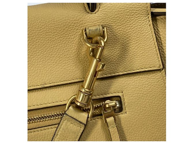 Céline Borsa a spalla in pelle gialla Celine Giallo - vista 7