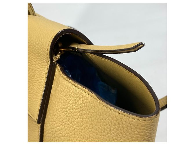 Céline Borsa a spalla in pelle gialla Celine Giallo - vista 9