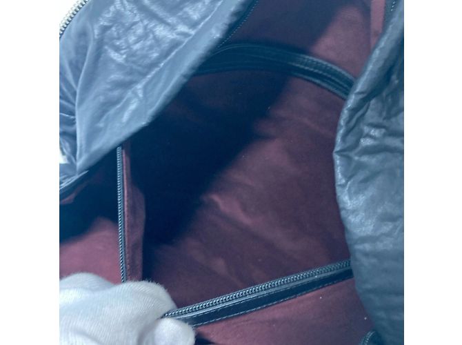 Chanel schwarze beschichtete Canvas Boston Tasche - Ansicht 15