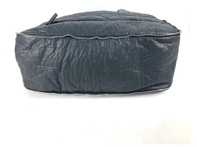 Chanel schwarze beschichtete Canvas Boston Tasche - Ansicht 4