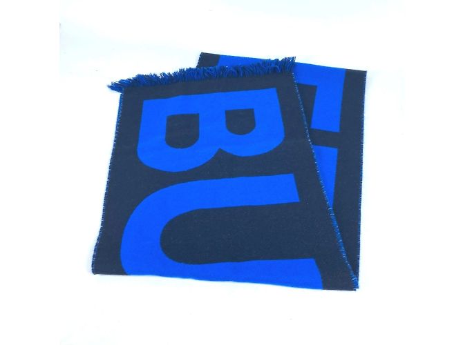 Burberry Wollschal in Schwarz und Blau - Ansicht 2