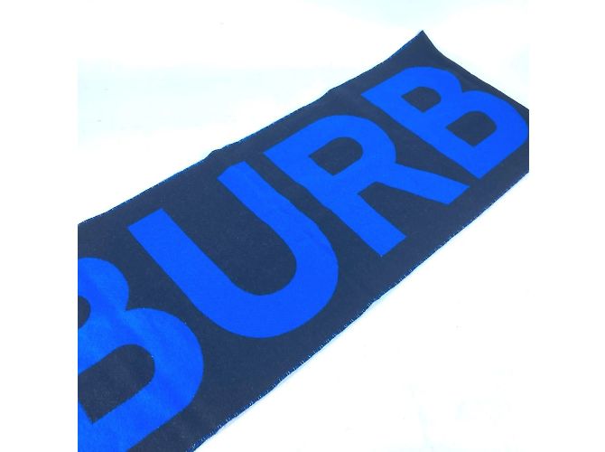 Burberry Wollschal in Schwarz und Blau - Ansicht 3