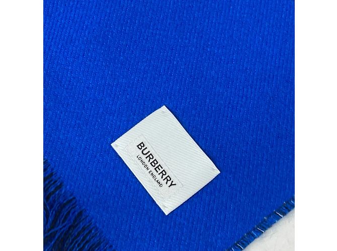 Burberry Wollschal in Schwarz und Blau - Ansicht 7