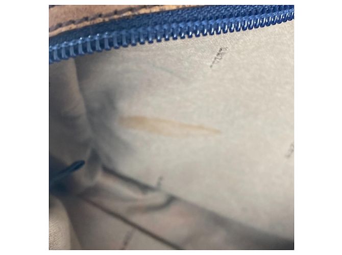 Borsa a spalla Pochette in denim Fendi Blu - view 16