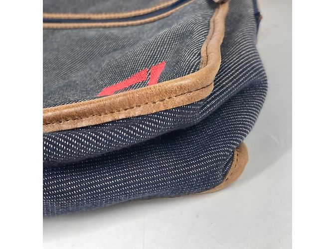 Borsa a spalla Pochette in denim Fendi Blu - view 5