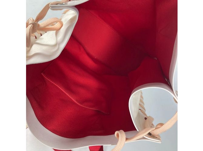 Borsa Tote CABALACE di Christian Louboutin Rosa Bianco - vista 11