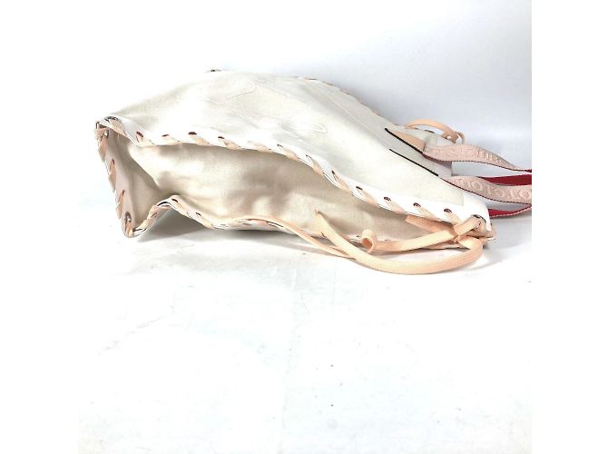 Borsa Tote CABALACE di Christian Louboutin Rosa Bianco - vista 3