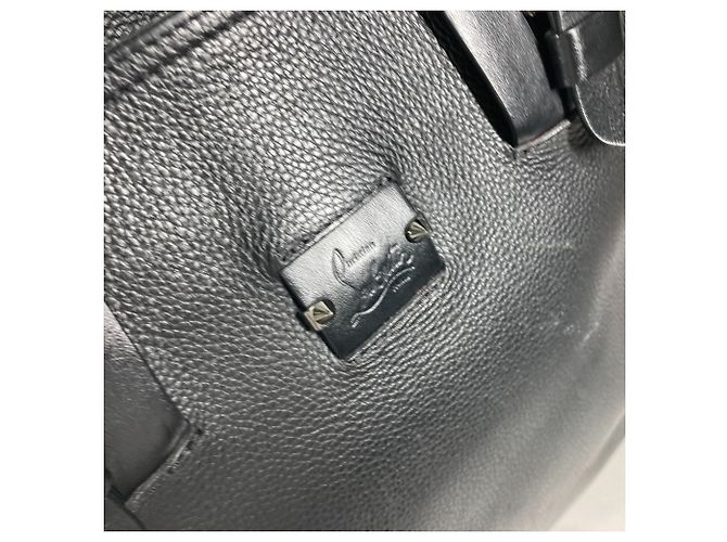 Borsa a spalla CaBiker Small Badge di Christian Louboutin Nero - vista 12