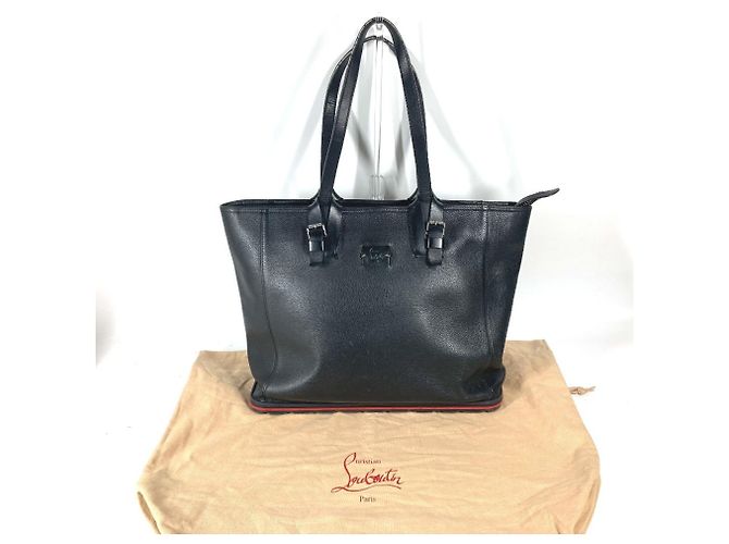 Borsa a spalla CaBiker Small Badge di Christian Louboutin Nero - vista 3