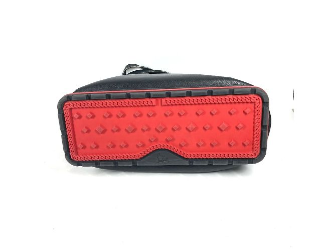 Borsa a spalla CaBiker Small Badge di Christian Louboutin Nero - vista 9