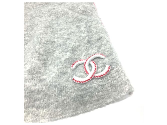 Chanel Kaschmirschal in Grau Braun - Ansicht 3