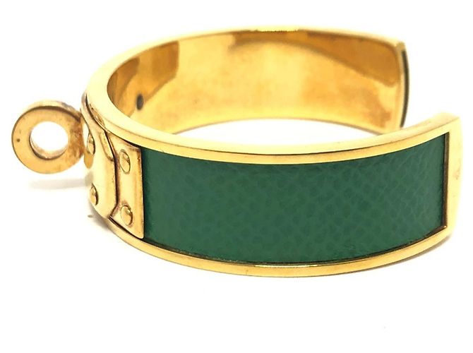 Hermès Kelly Bangle-Armband Golden Grün - Ansicht 4