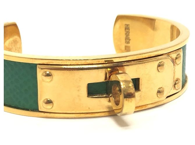 Hermès Kelly Bangle-Armband Golden Grün - Ansicht 5