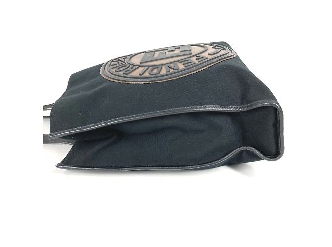 Fendi 7V35 Schultertasche FF Tote Braun Schwarz - Ansicht 3