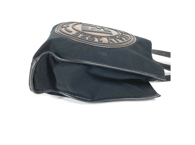 Fendi 7V35 Schultertasche FF Tote Braun Schwarz - Ansicht 4