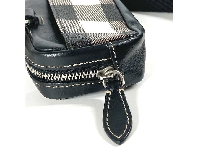Monedero Burberry Negro Blanco - vista 4