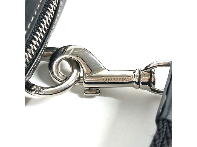 Monedero Burberry Negro Blanco - vista 6