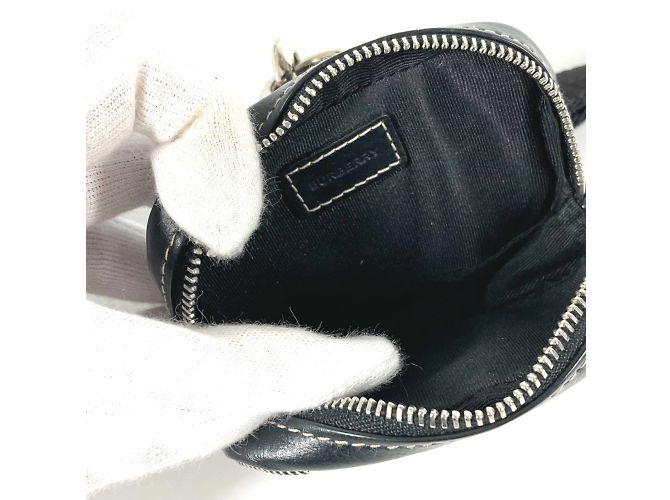 Monedero Burberry Negro Blanco - vista 8