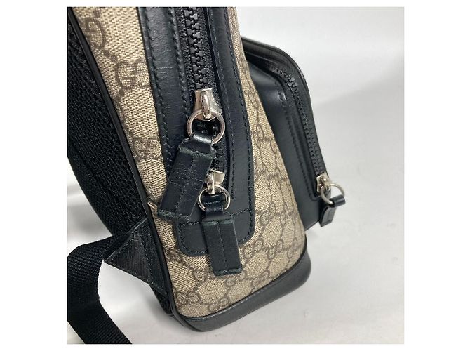 Zaino Gucci GG Supreme Nero Beige - vista 11