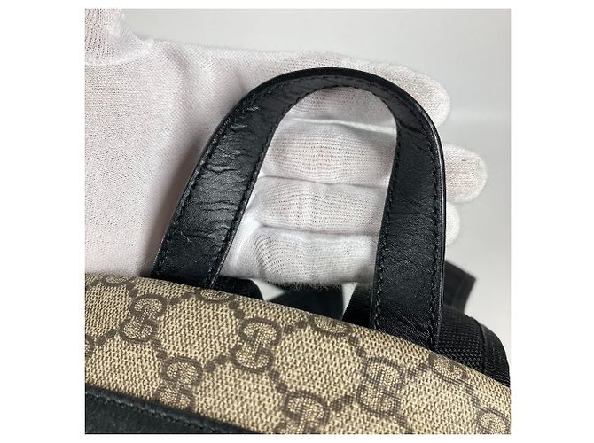 Zaino Gucci GG Supreme Nero Beige - vista 15