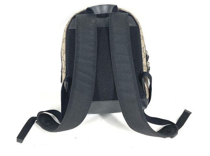 Zaino Gucci GG Supreme Nero Beige - vista 2