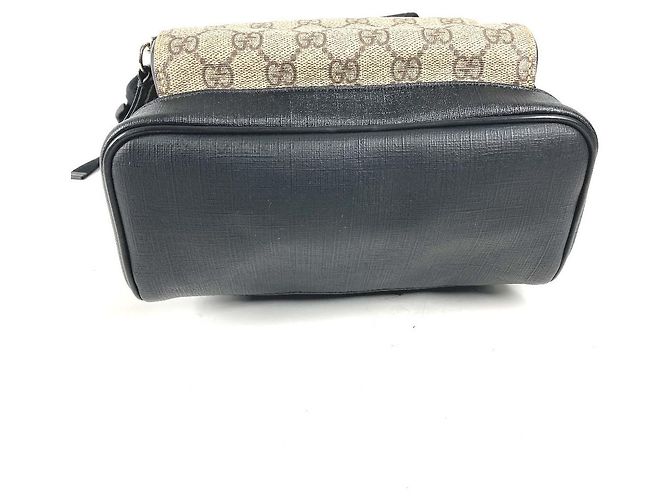 Zaino Gucci GG Supreme Nero Beige - vista 5