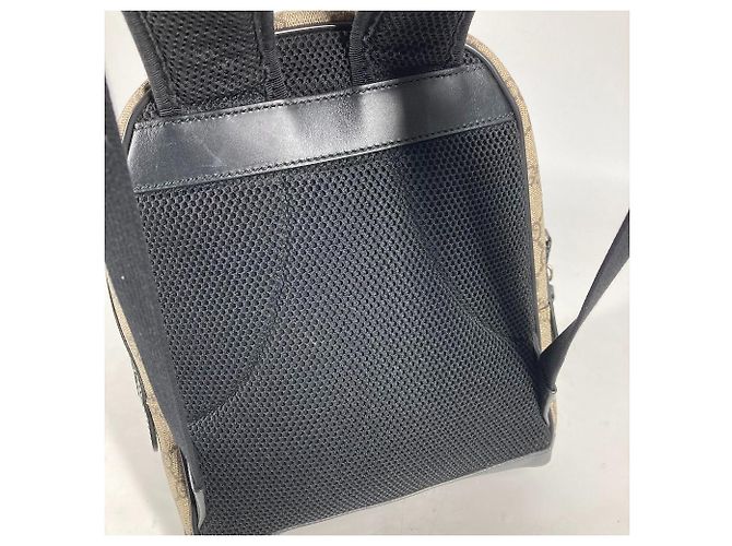 Zaino Gucci GG Supreme Nero Beige - vista 9