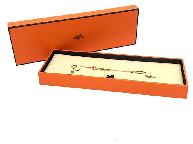 Hermès Bracciale Hermes 750PG Chaine d'Ancre Medor Ronde Multi K18PG D'oro - vista 6