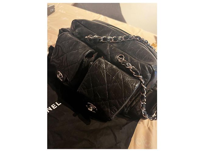 Borsa Chanel Reporter Ligne Cambon nera Nero - vista 2
