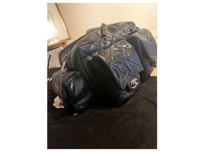 Borsa Chanel Reporter Ligne Cambon nera Nero - vista 3