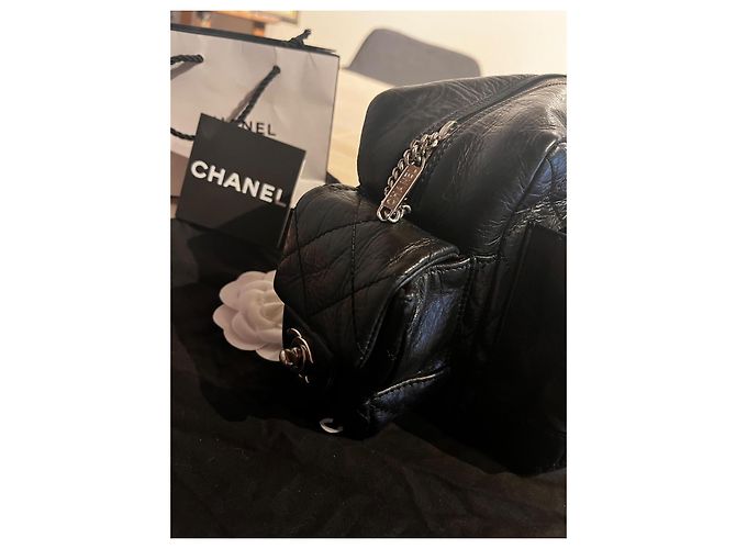 Borsa Chanel Reporter Ligne Cambon nera Nero - vista 4