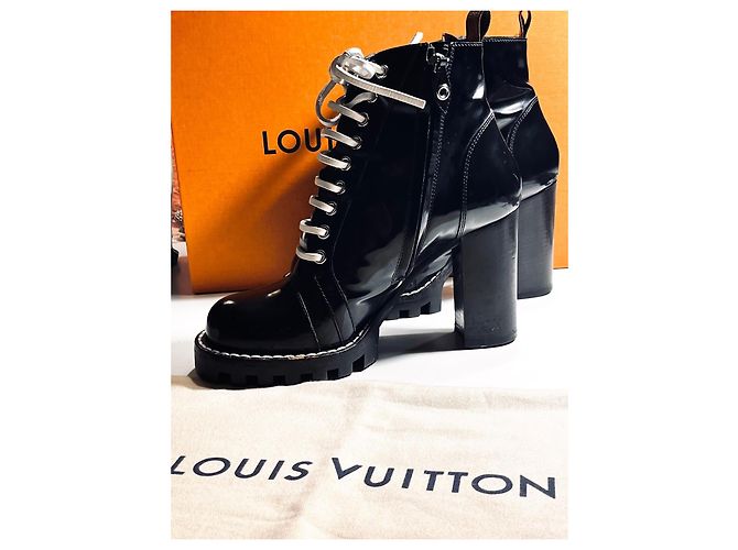 Sofia Coppola Louis Vuitton Botas de moto Star Trail Negro Blanco - vista 10