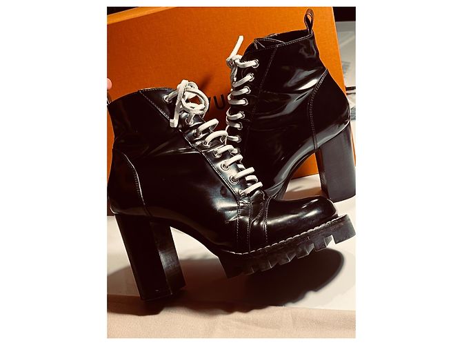 Sofia Coppola Louis Vuitton Botas de moto Star Trail Negro Blanco - vista 12