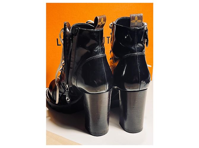 Sofia Coppola Louis Vuitton Botas de moto Star Trail Negro Blanco - vista 14