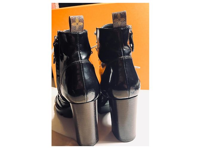 Sofia Coppola Louis Vuitton Botas de moto Star Trail Negro Blanco - vista 5