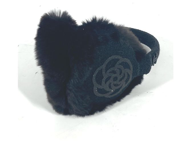 Scaldacollo in pelliccia nera Chanel Nero - vista 4